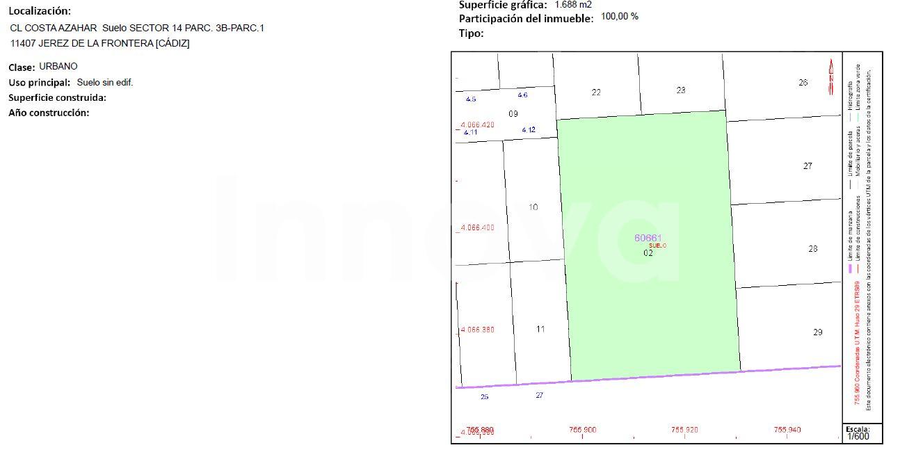 Venta de terreno en Jerez de la Frontera