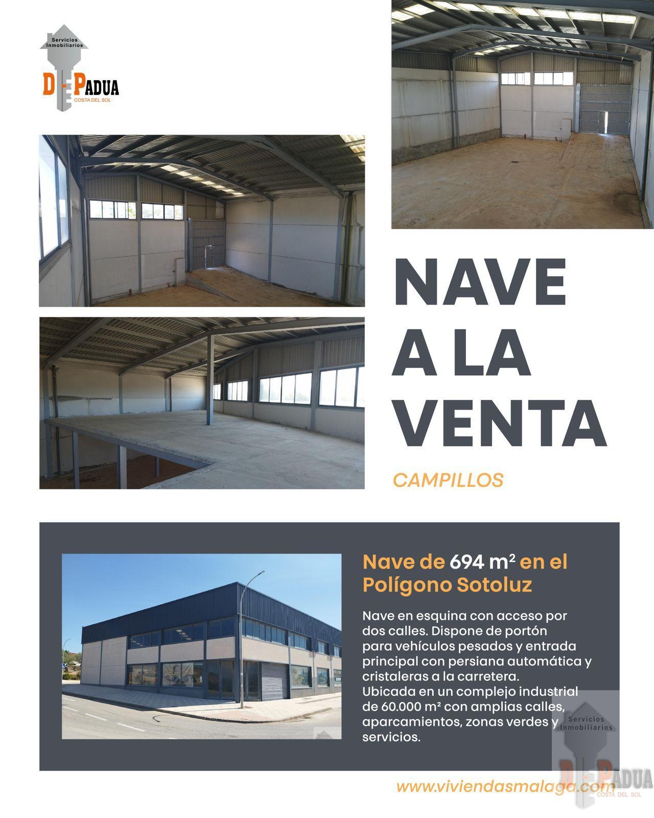 For sale of warehouse in Campillos