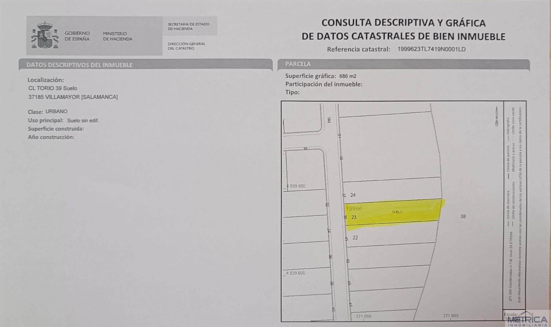 Venta de terreno en Villamayor