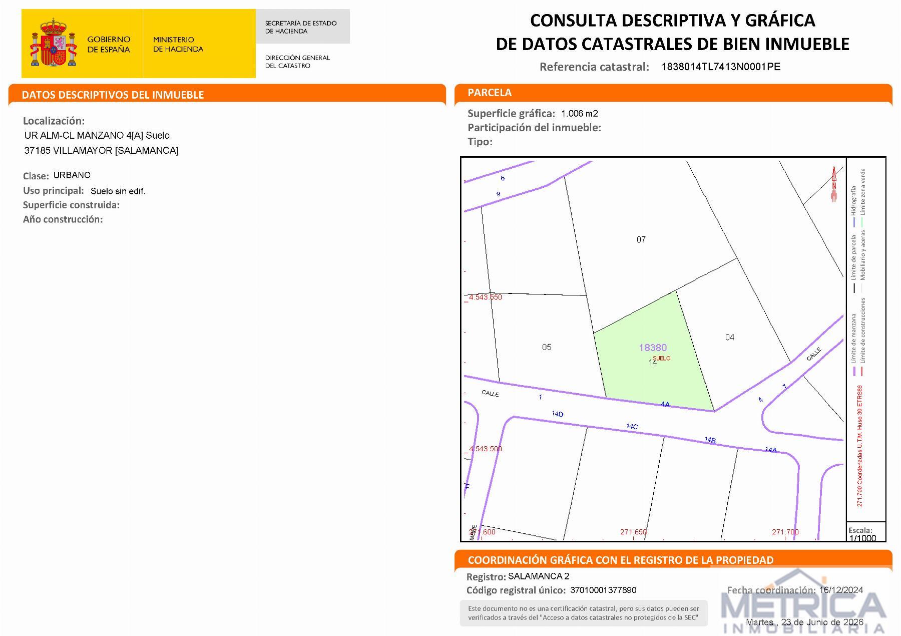 Venta de terreno en Villamayor