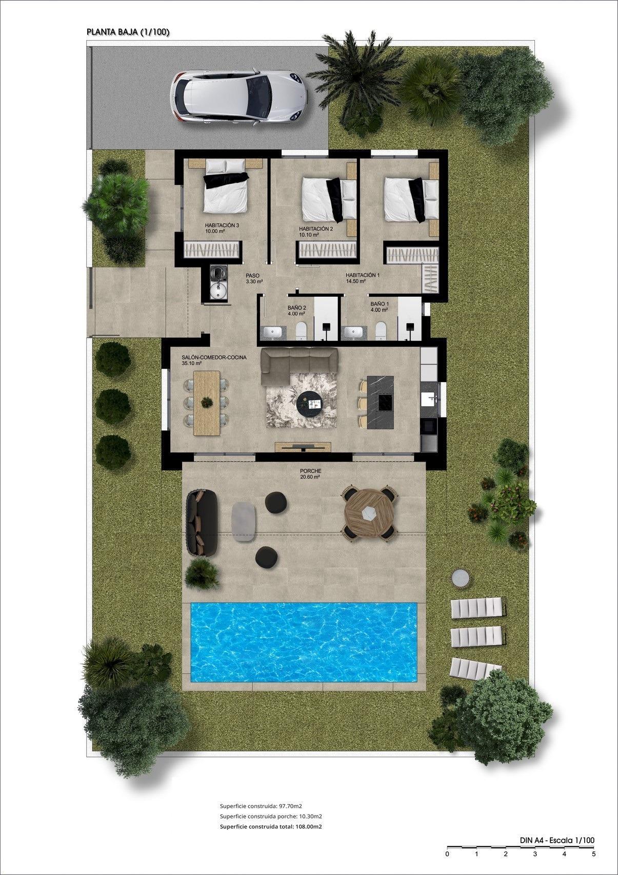 For sale of villa in Hondón de las Nieves