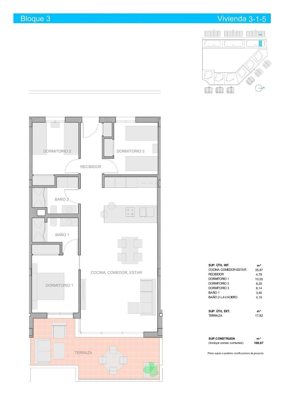 For sale of apartment in Guardamar del Segura