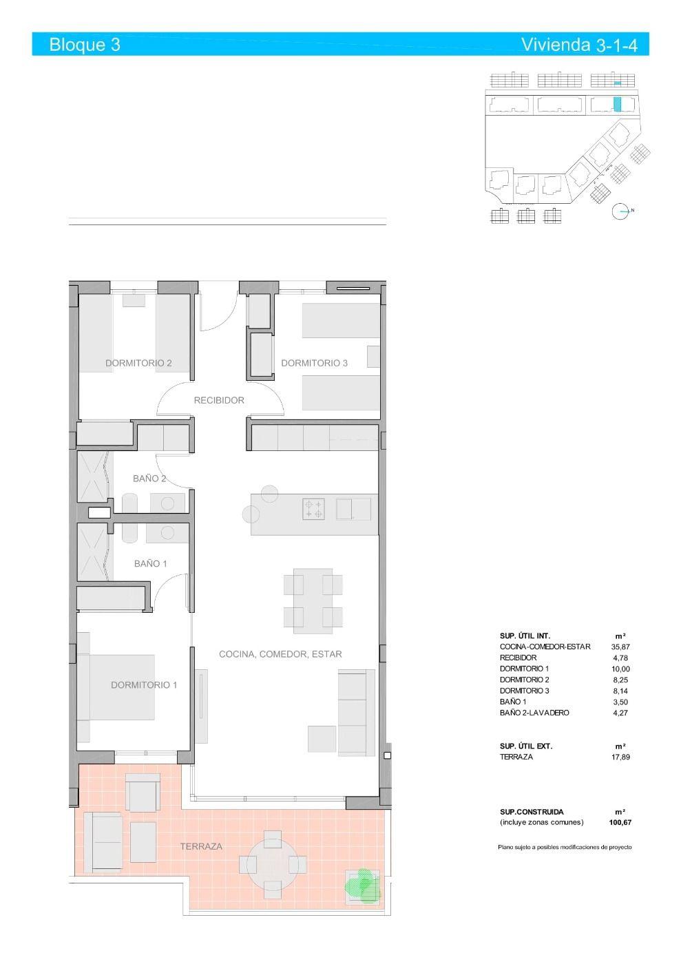 For sale of apartment in Guardamar del Segura