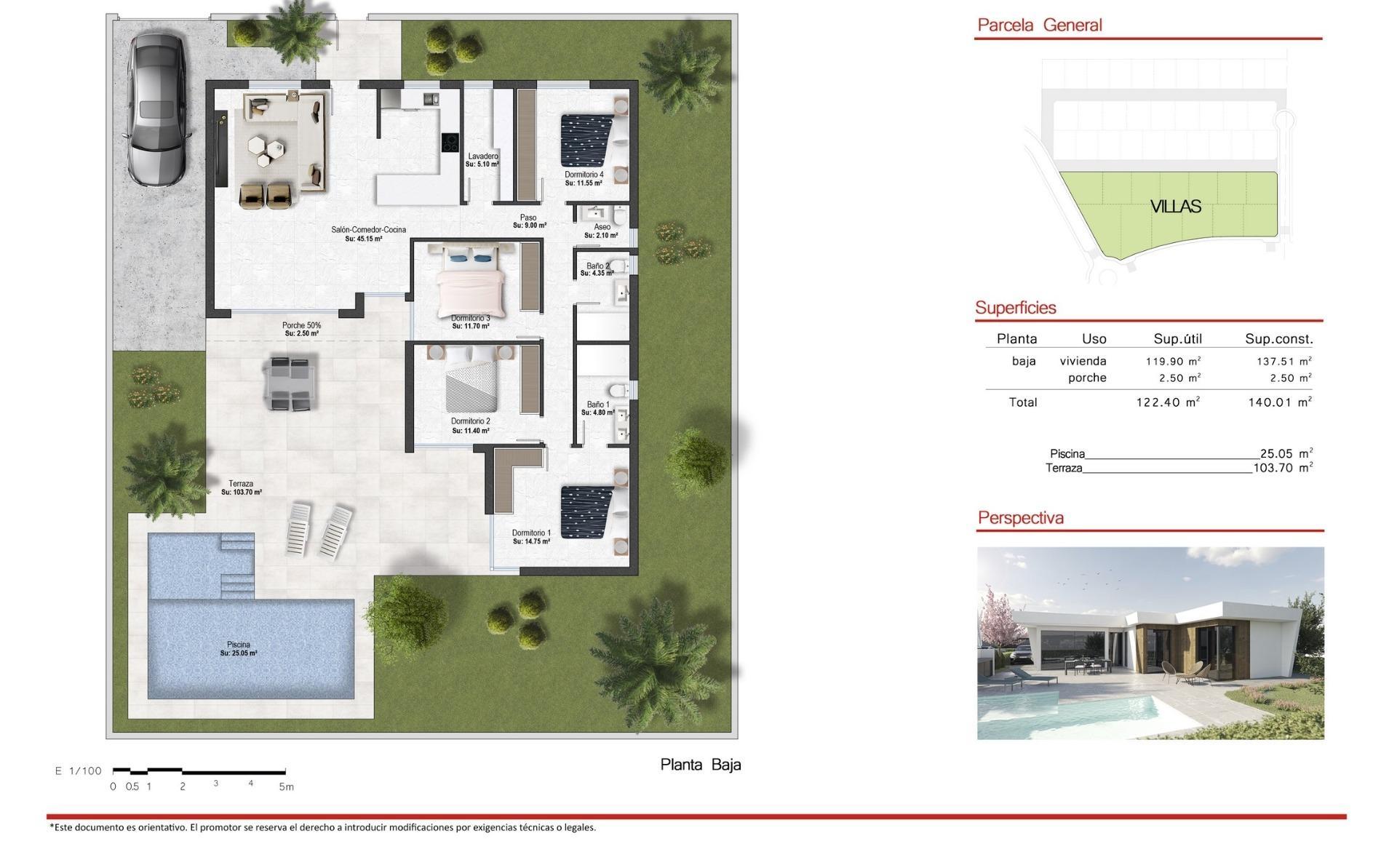 Venta de villa en Baños y Mendigo