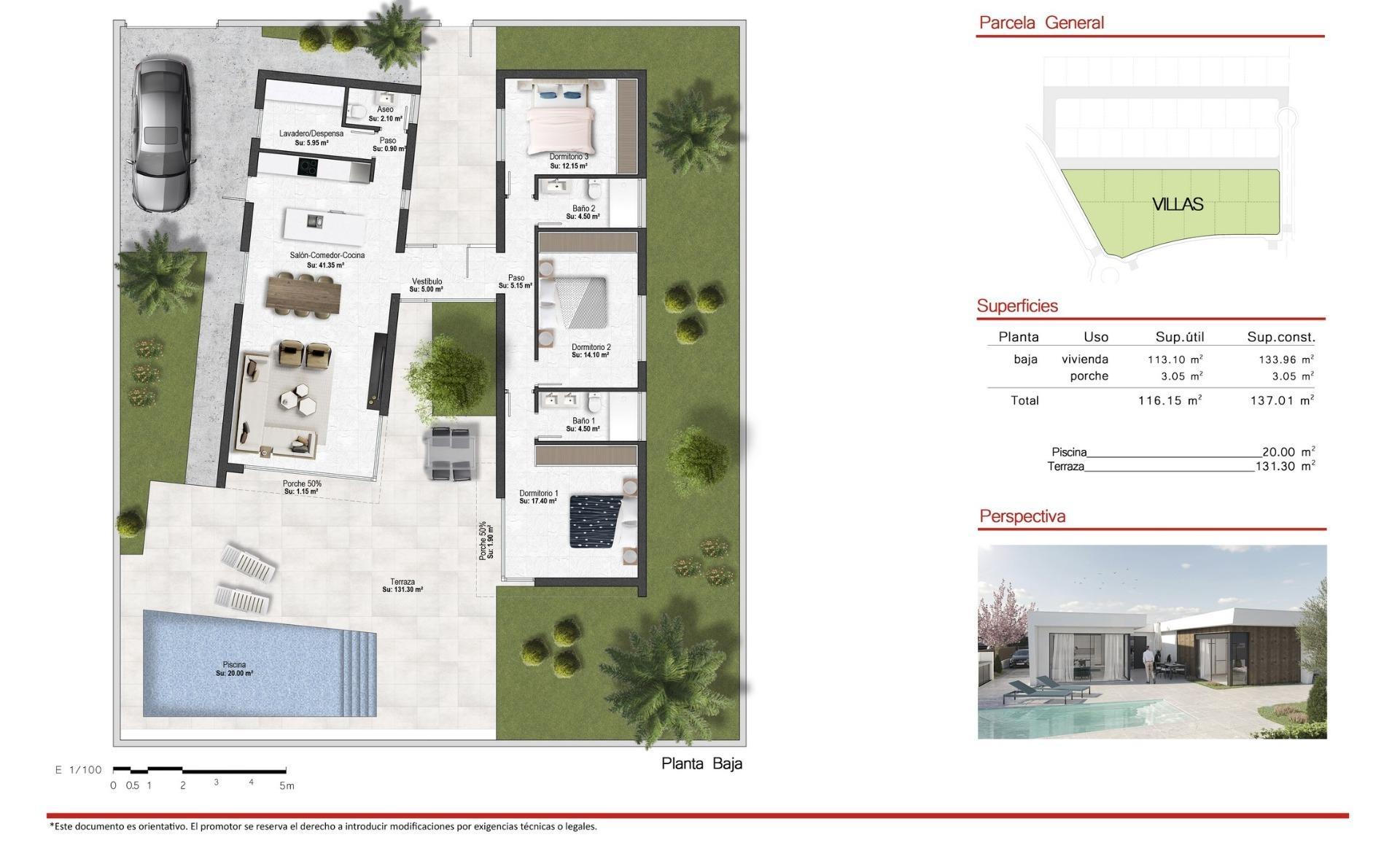 Venta de villa en Baños y Mendigo