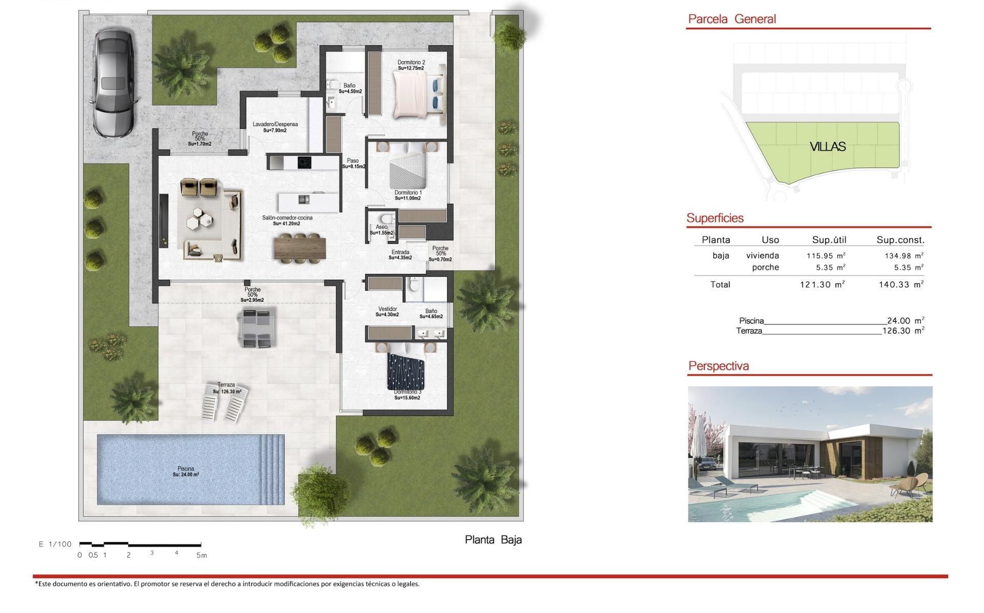 Venta de villa en Baños y Mendigo