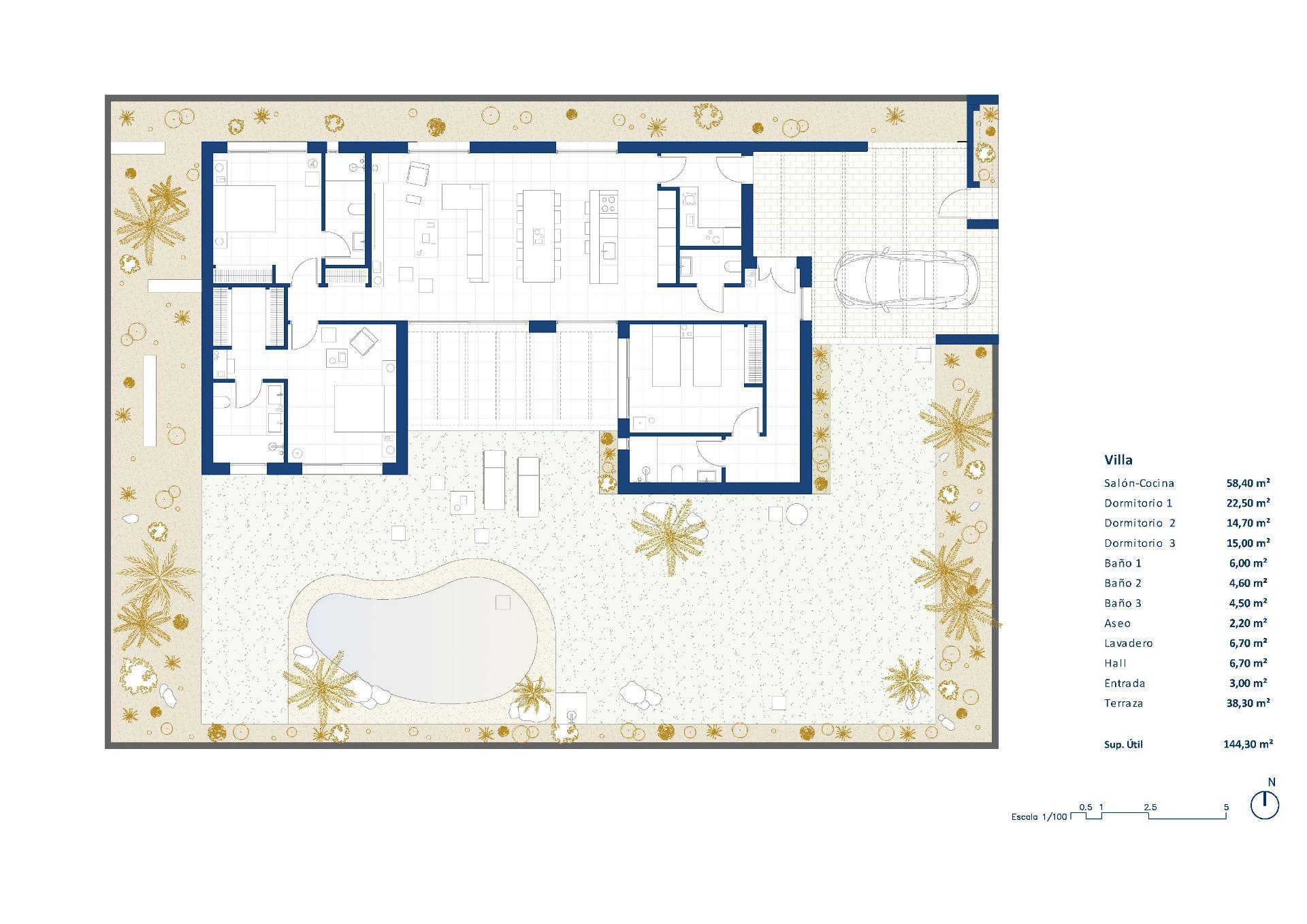 Venta de villa en Baños y Mendigo