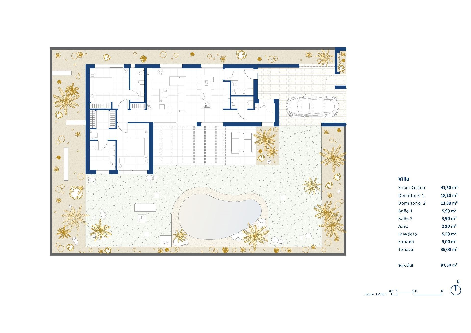Venta de villa en Baños y Mendigo