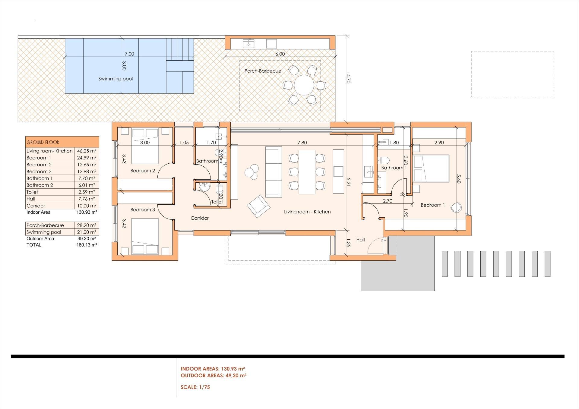 Venta de villa en Baños y Mendigo