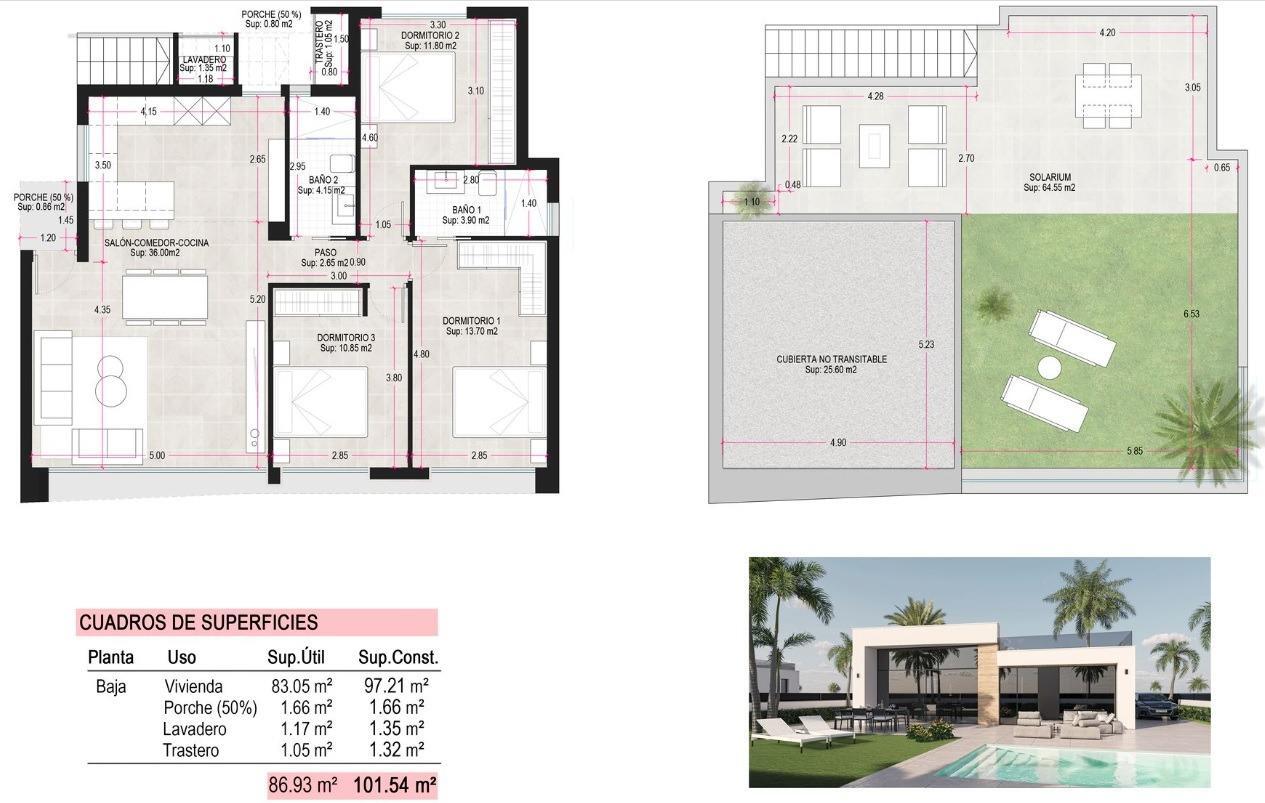 Venta de villa en Alhama De Murcia