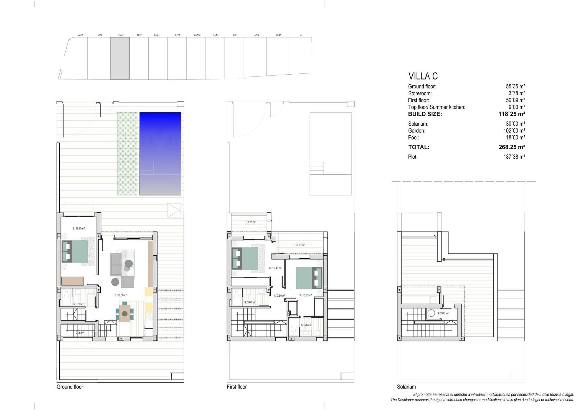 Venta de villa en Los Alcazares