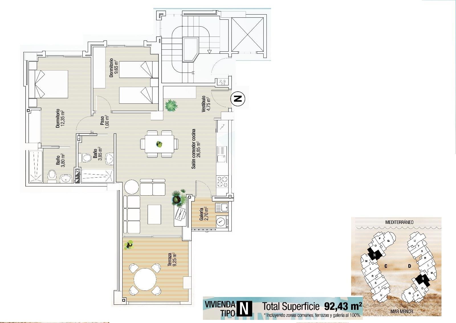 Venta de apartamento en La Manga del Mar Menor