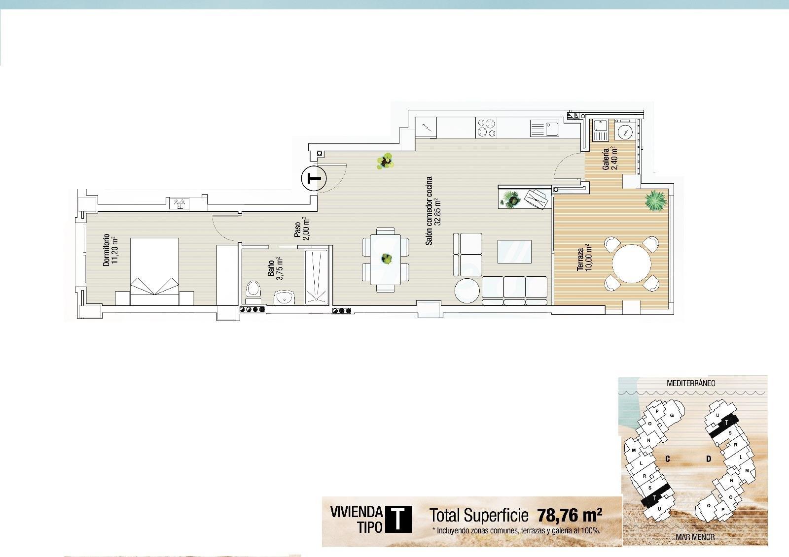Venta de apartamento en La Manga del Mar Menor