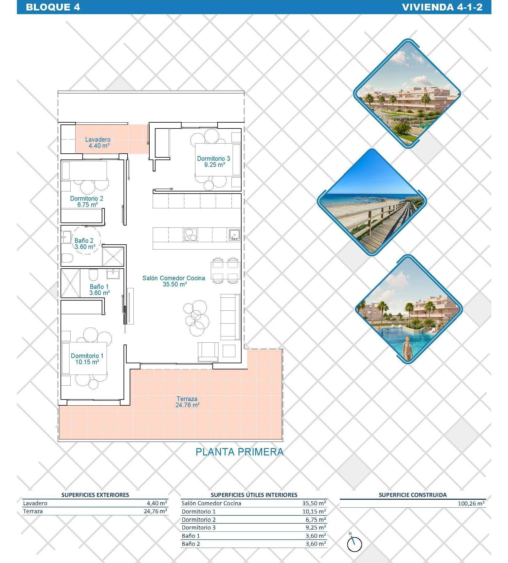 Venta de apartamento en Pilar de La Horadada