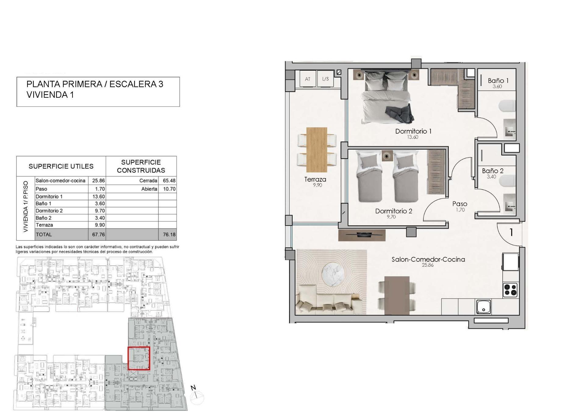 For sale of apartment in Santa Pola