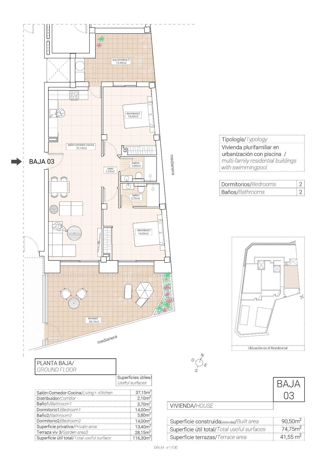 Venta de apartamento en Hondón de las Nieves