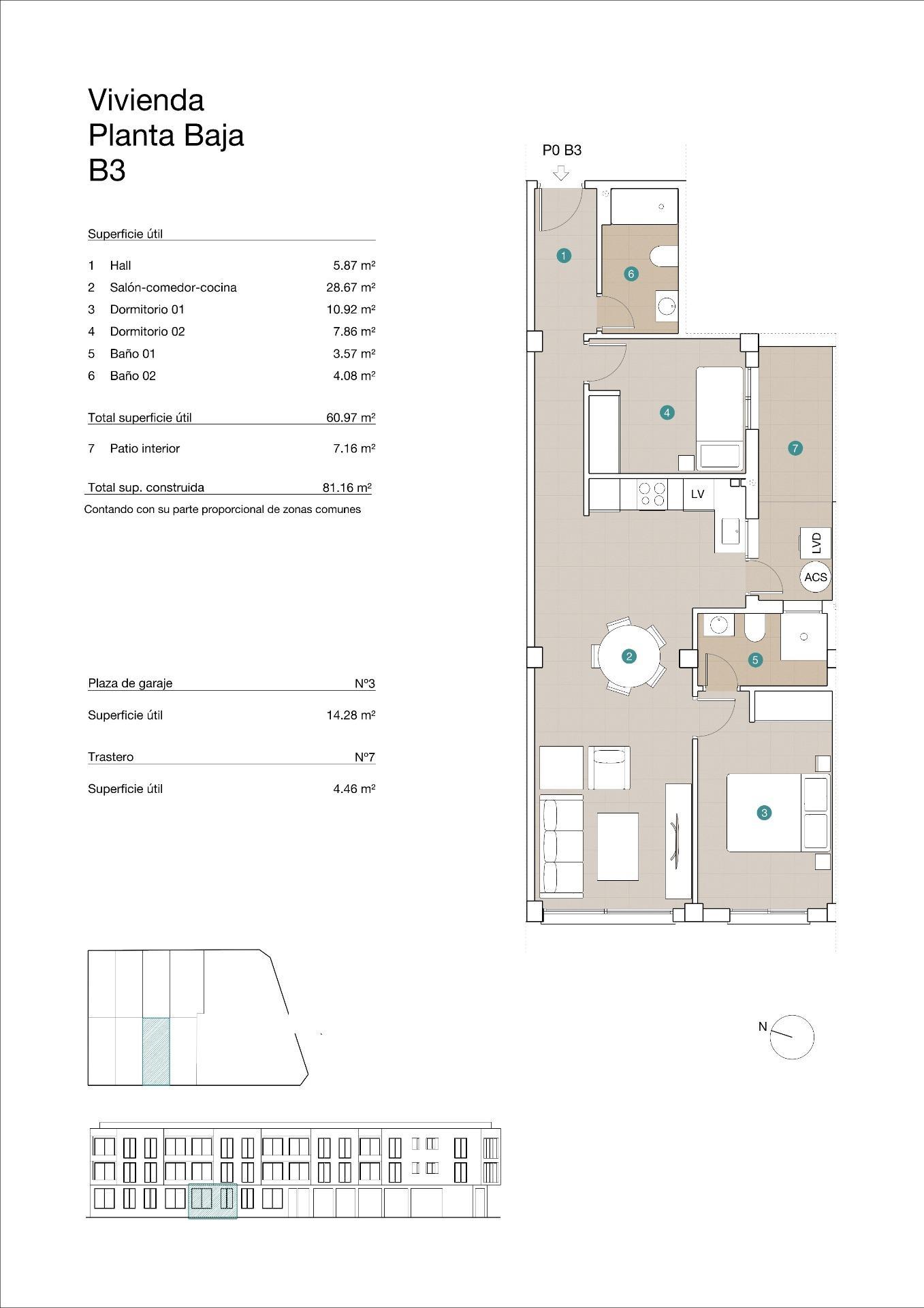 For sale of apartment in Jacarilla