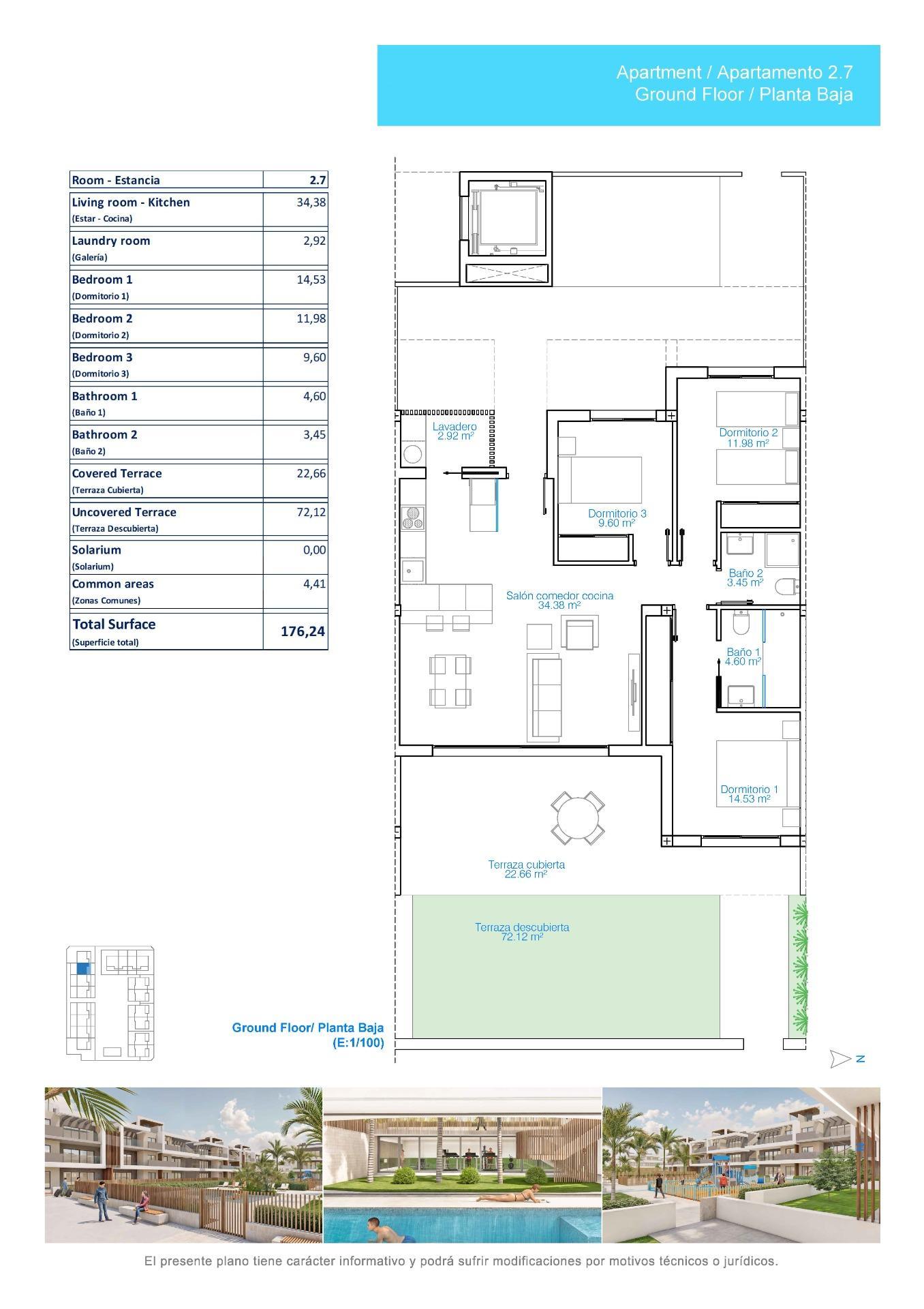 Venta de apartamento en Pilar de La Horadada
