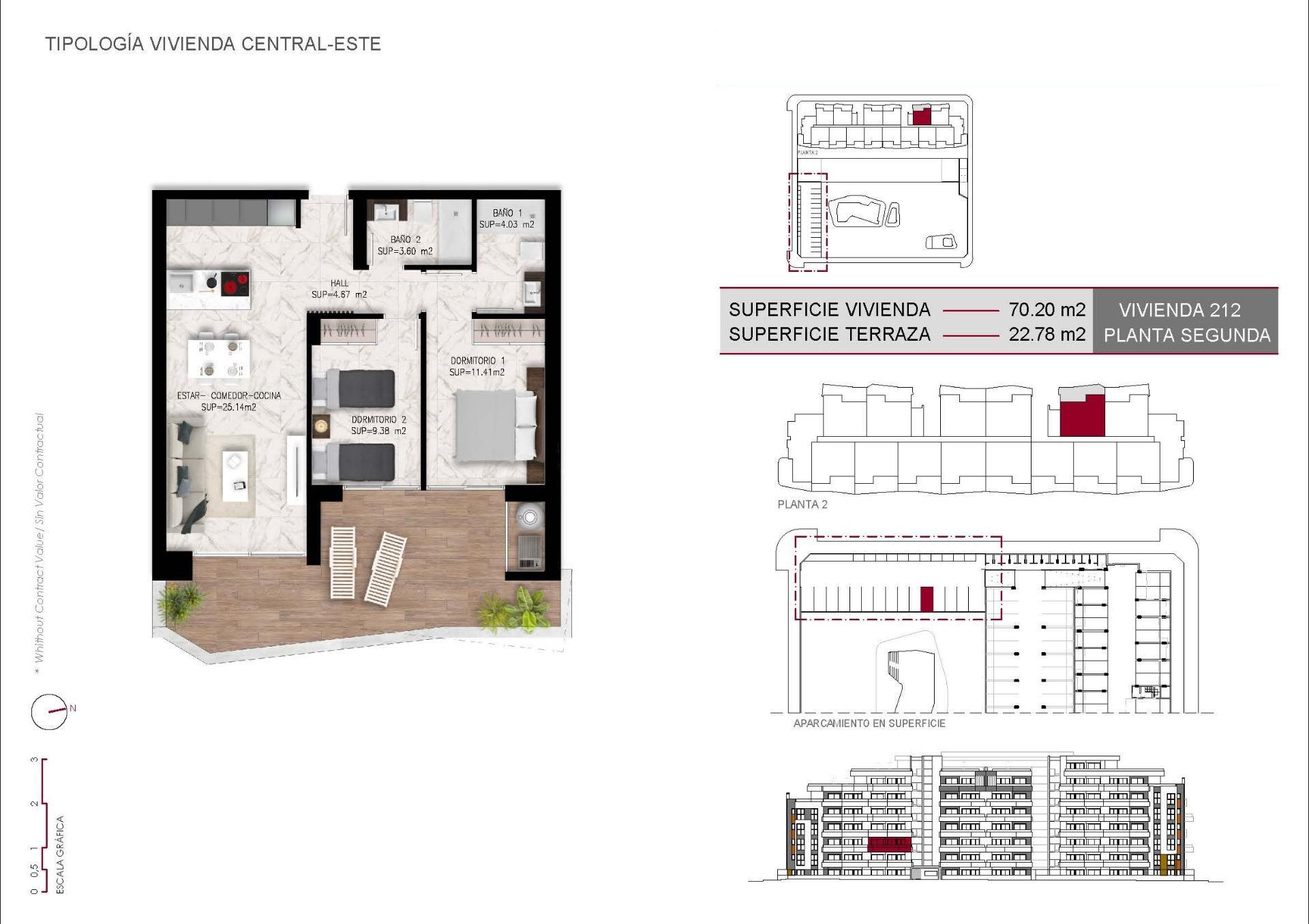 For sale of apartment in San Miguel de Salinas