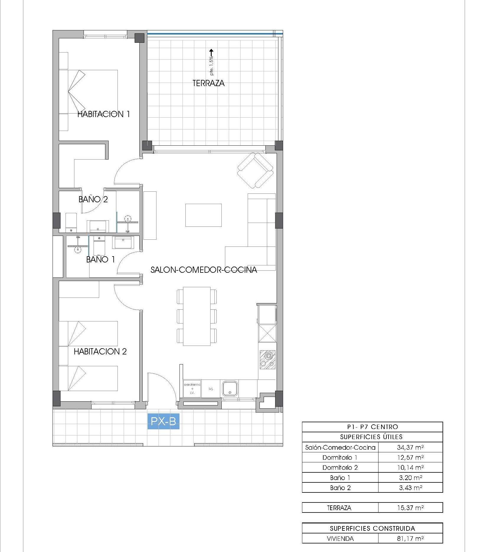 For sale of apartment in Villajoyosa