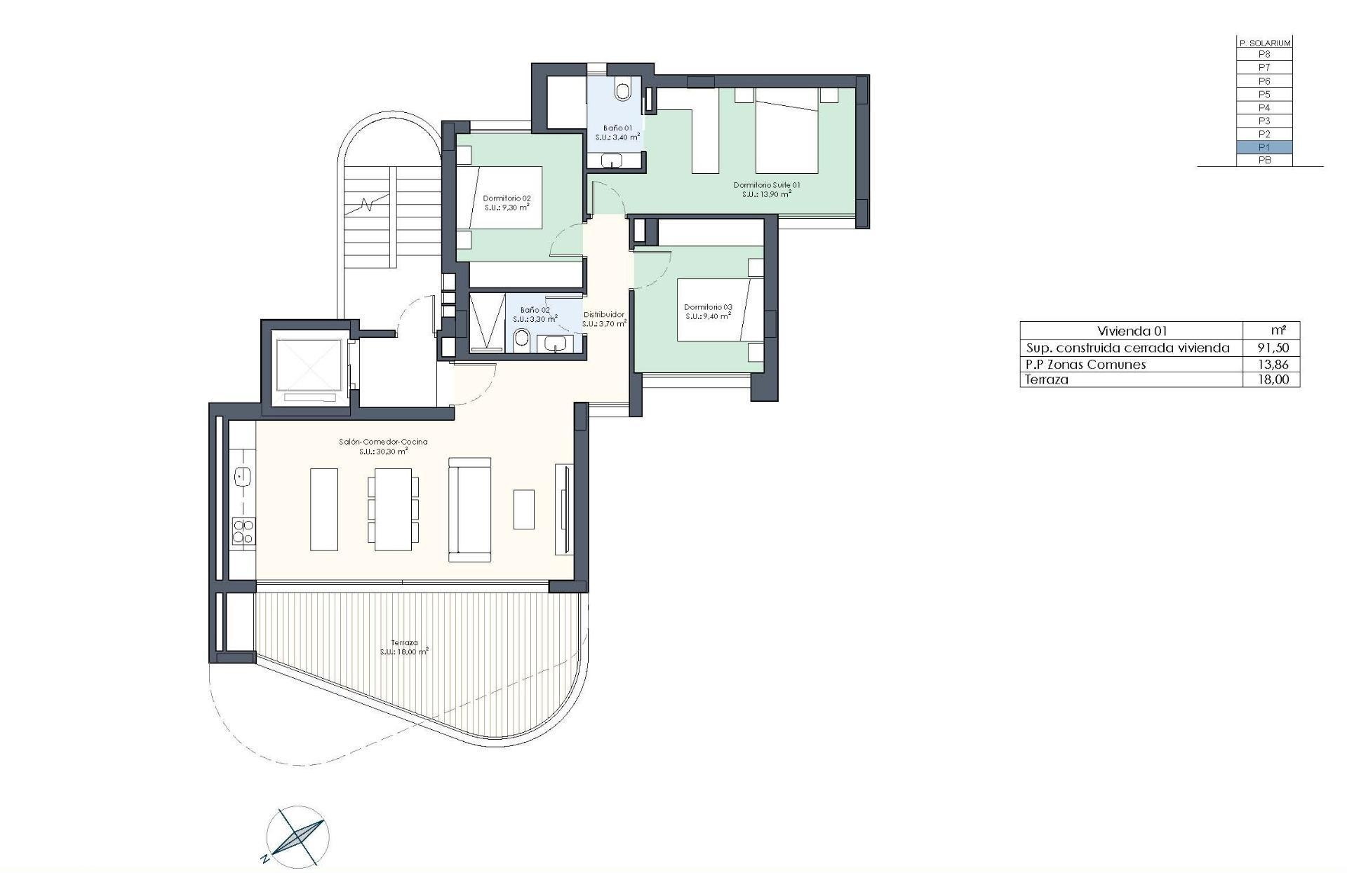 For sale of apartment in Guardamar del Segura