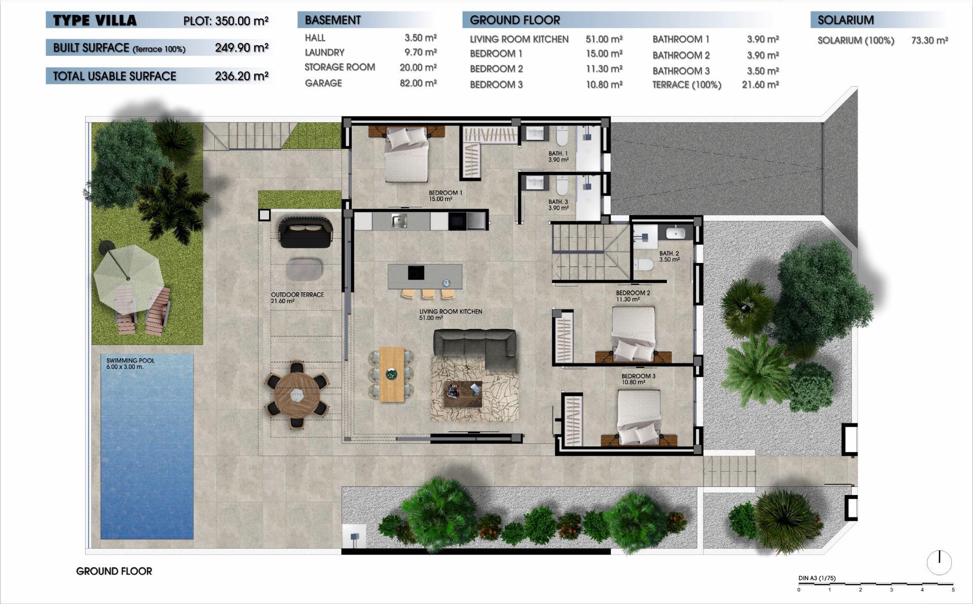 Venta de villa en Los Alcazares