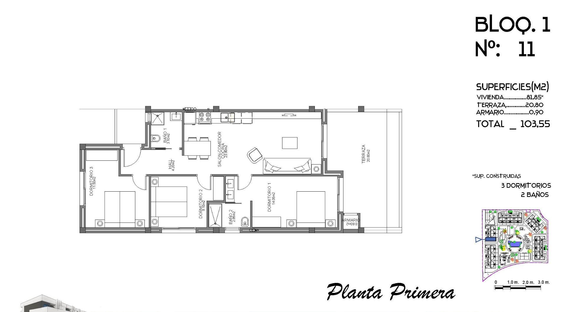 For sale of apartment in Guardamar del Segura