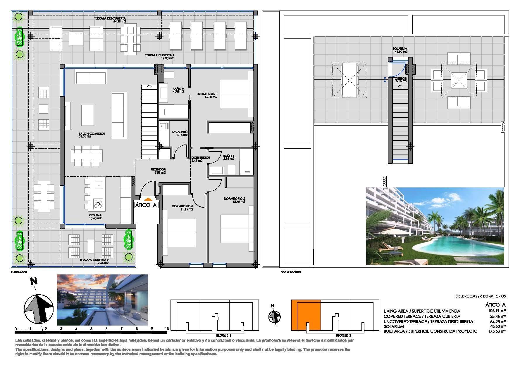 For sale of penthouse in Cartagena