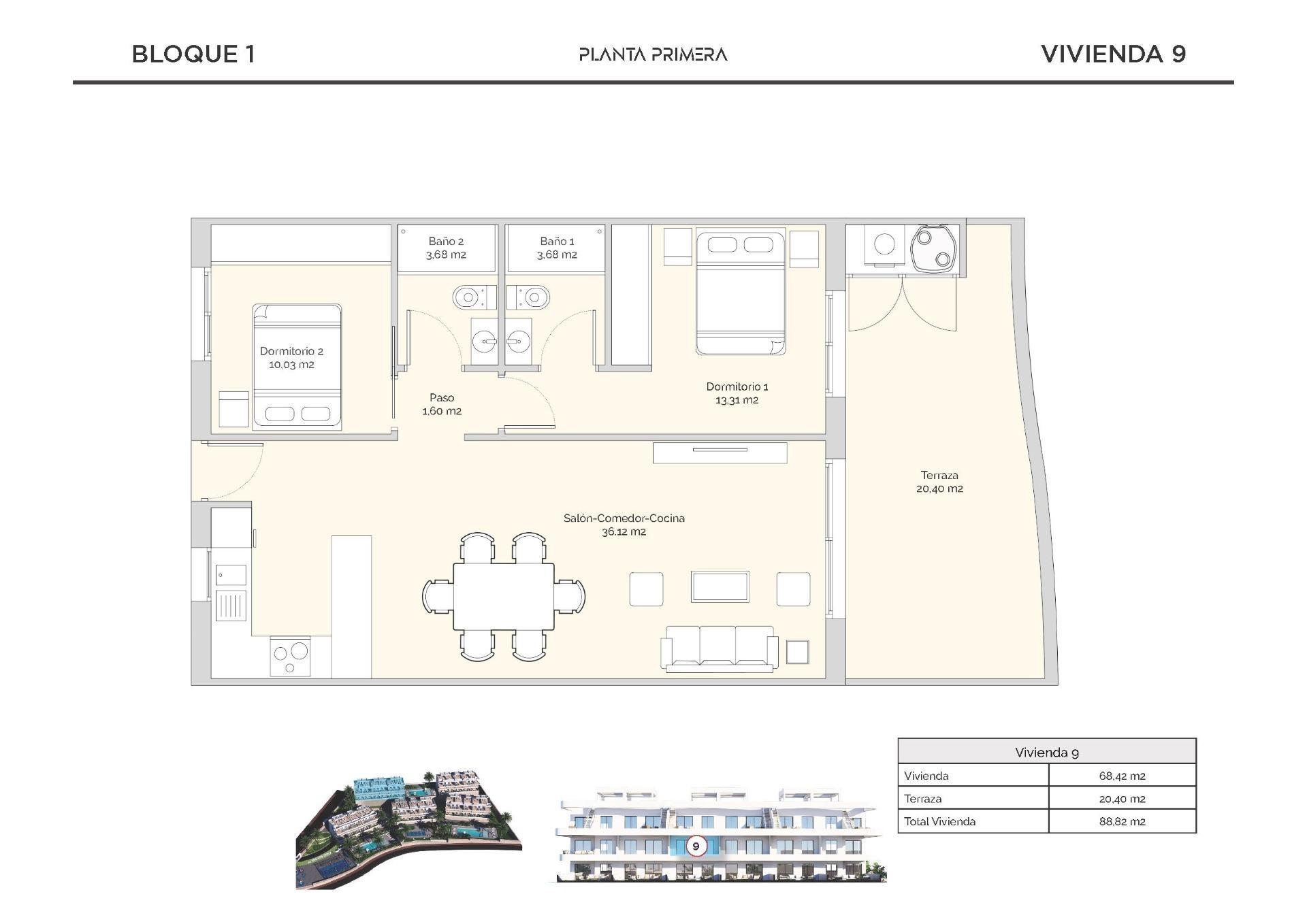 Venta de apartamento en Finestrat