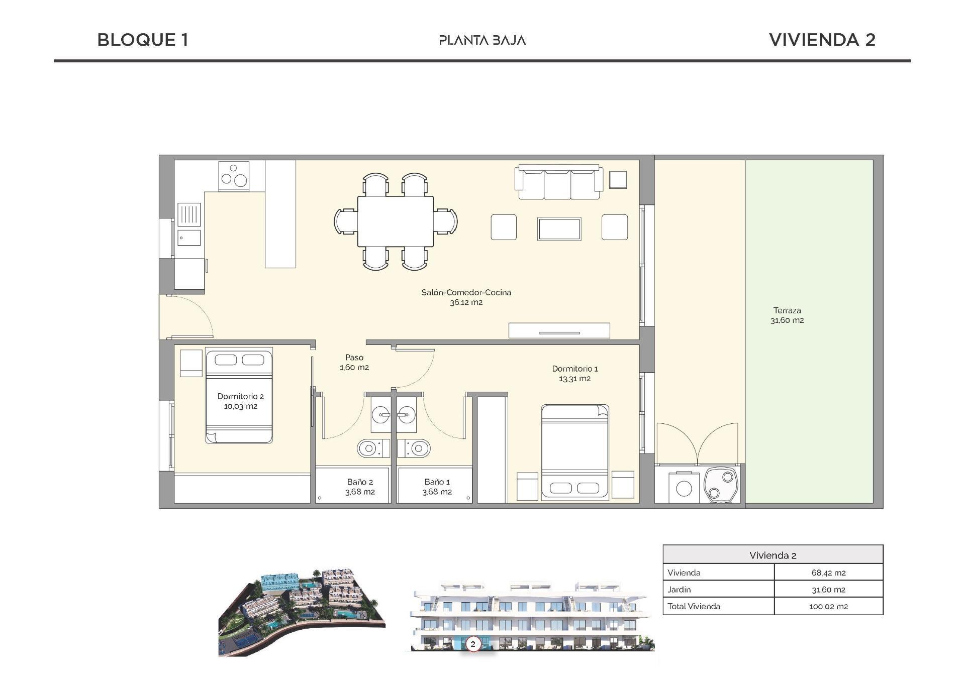 Venta de apartamento en Finestrat
