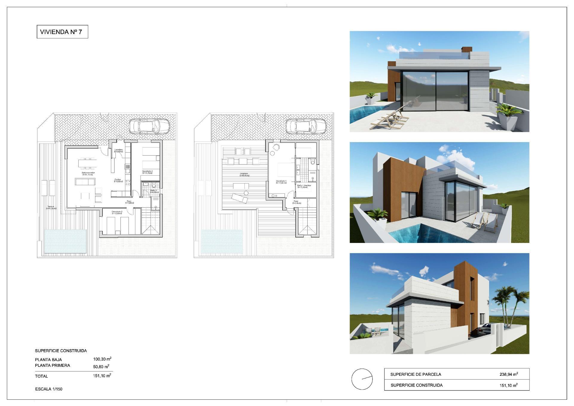 Venta de villa en Pilar de La Horadada