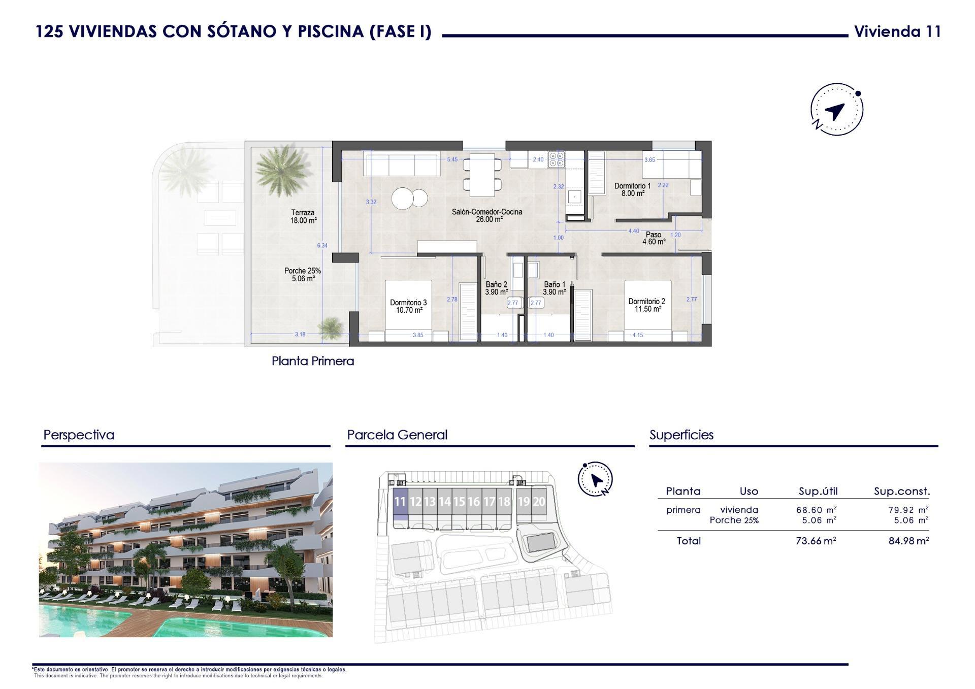 Venta de apartamento en San Javier
