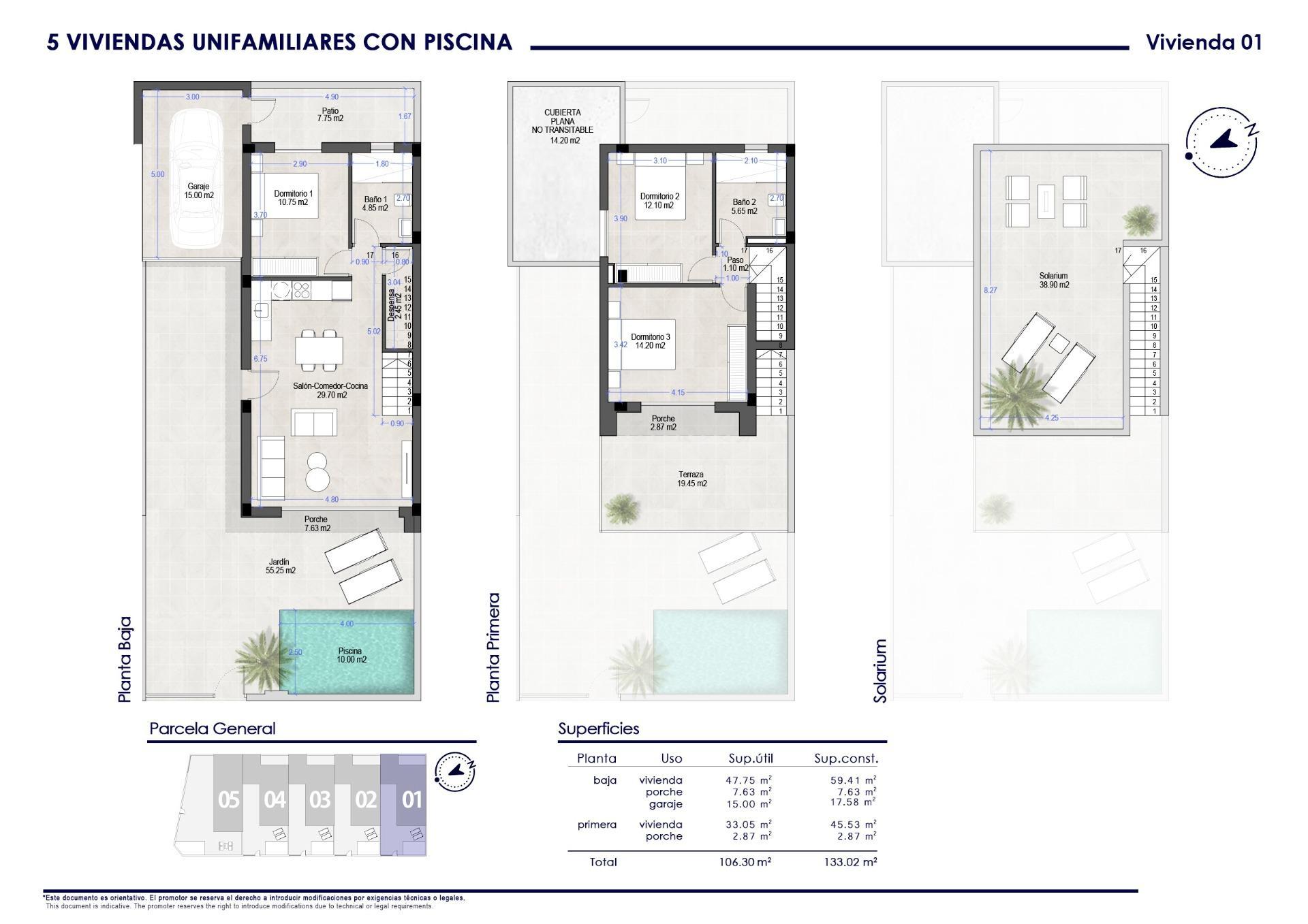 Venta de villa en San Pedro del Pinatar