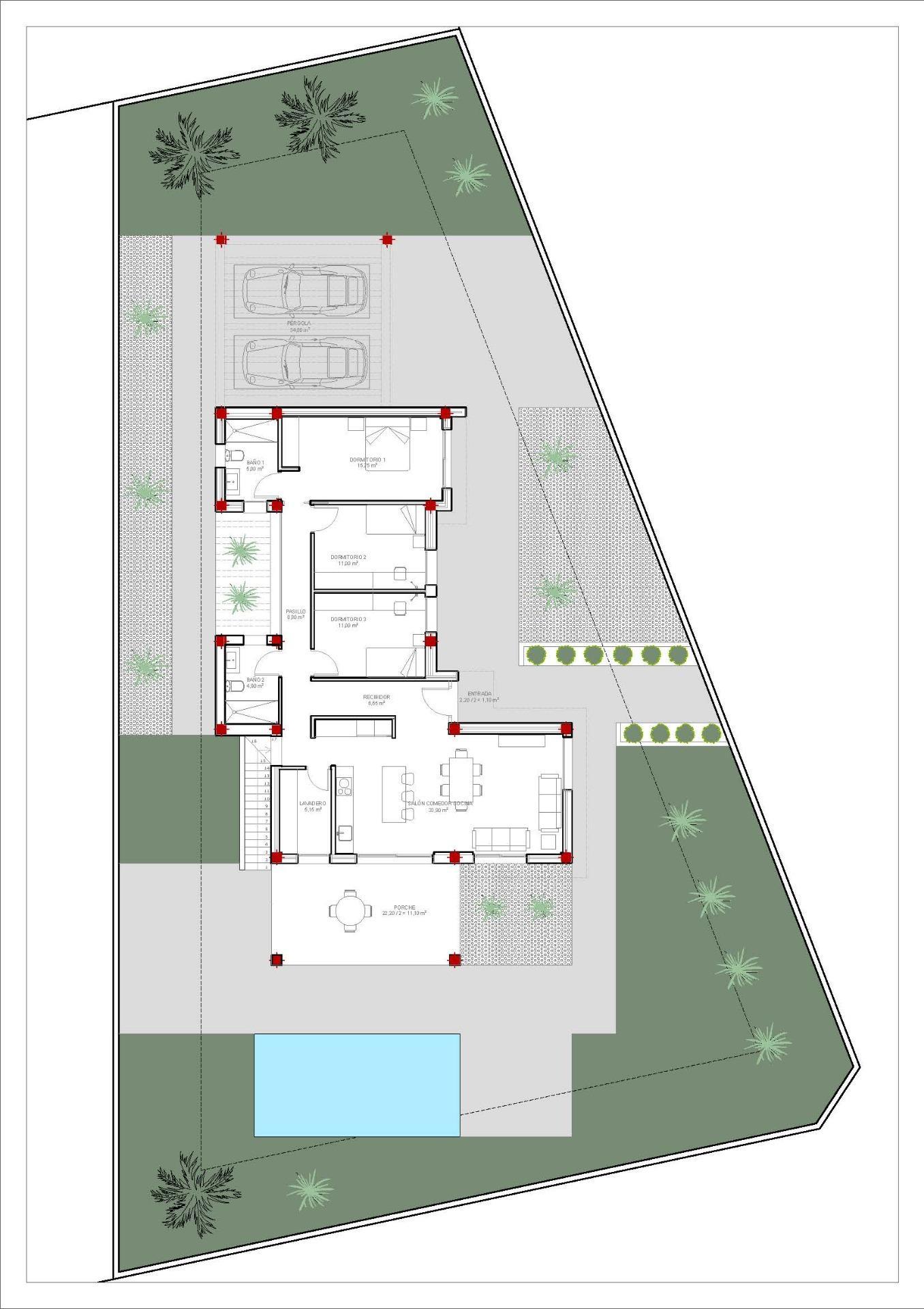 Venta de villa en Jacarilla