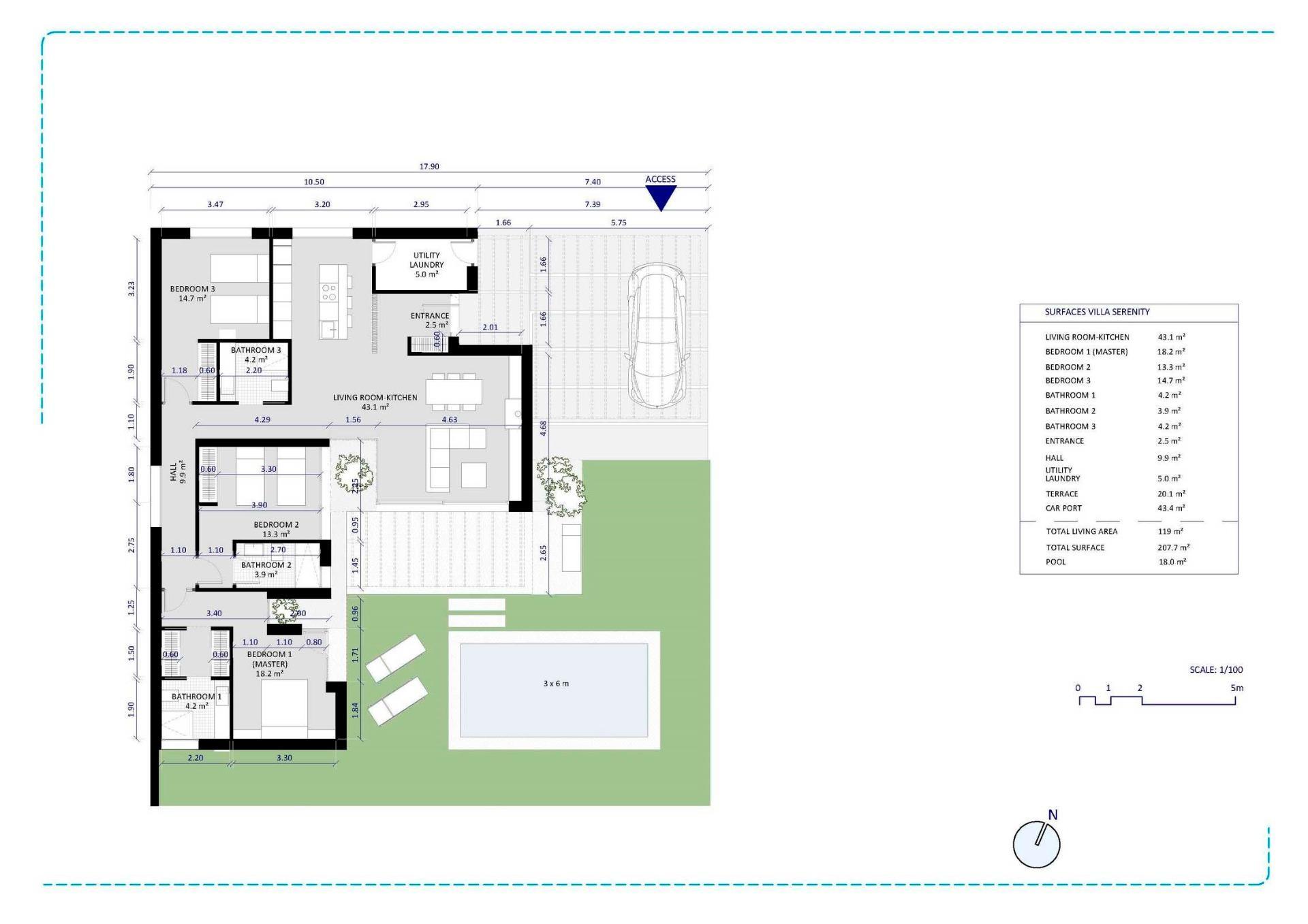 Venta de villa en Baños y Mendigo