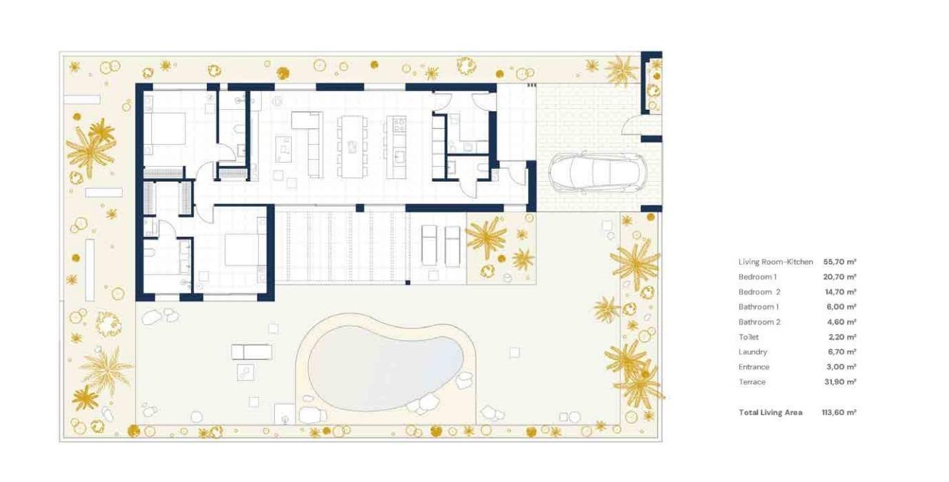 Venta de villa en Baños y Mendigo