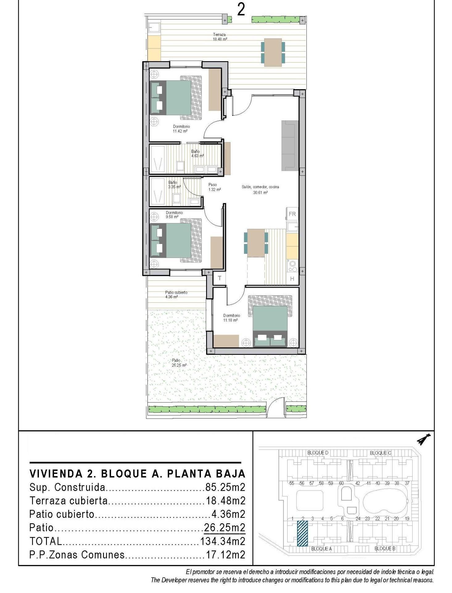 Venta de apartamento en Torre Pacheco