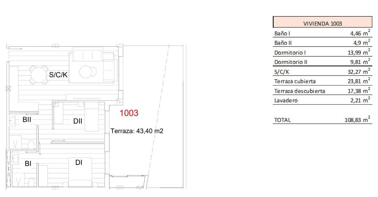 Venta de apartamento en San Miguel de Salinas