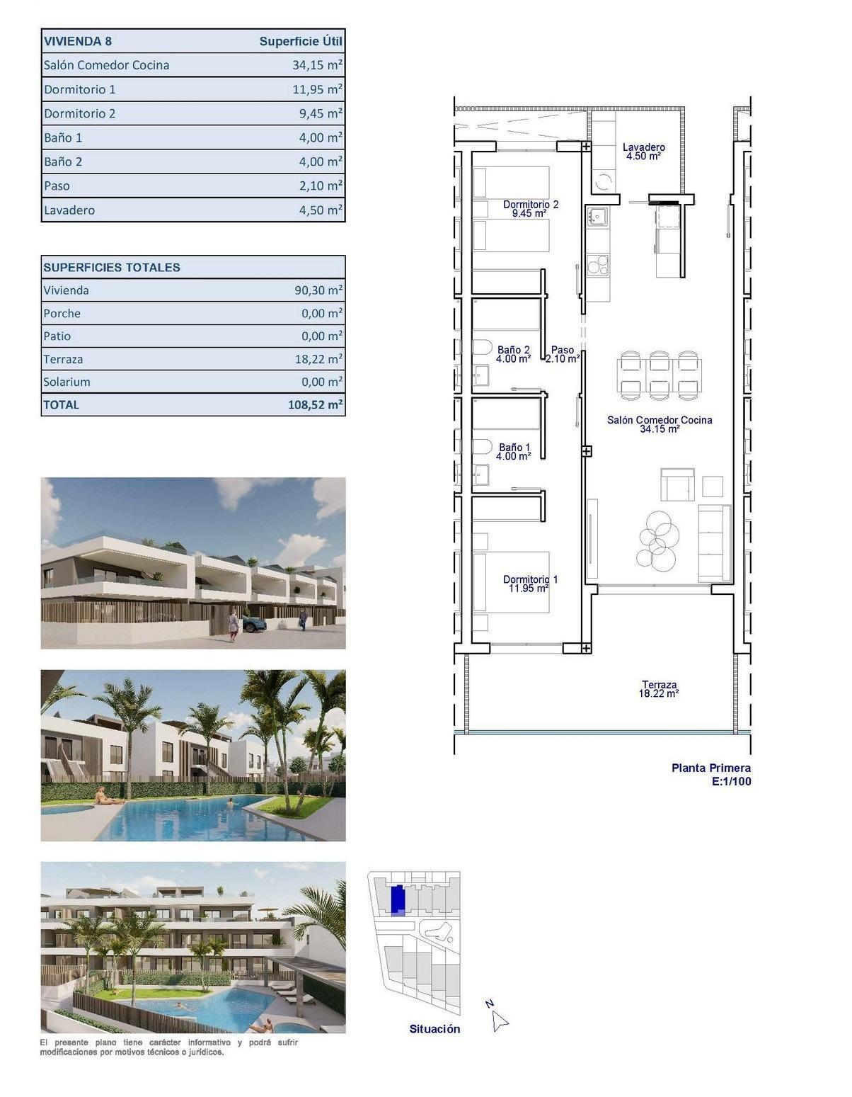 Venta de apartamento en Pilar de La Horadada