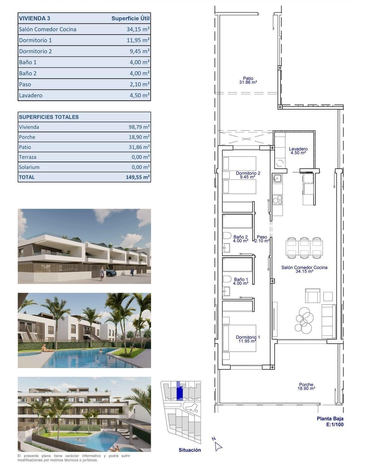 Venta de apartamento en Pilar de La Horadada