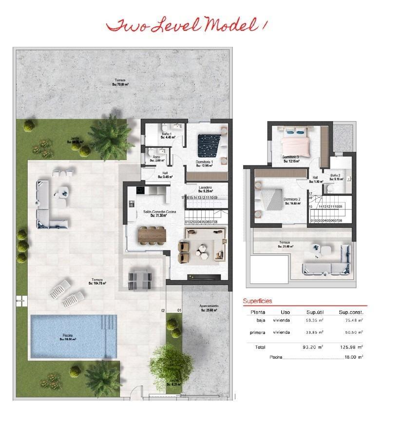 Venta de villa en Baños y Mendigo