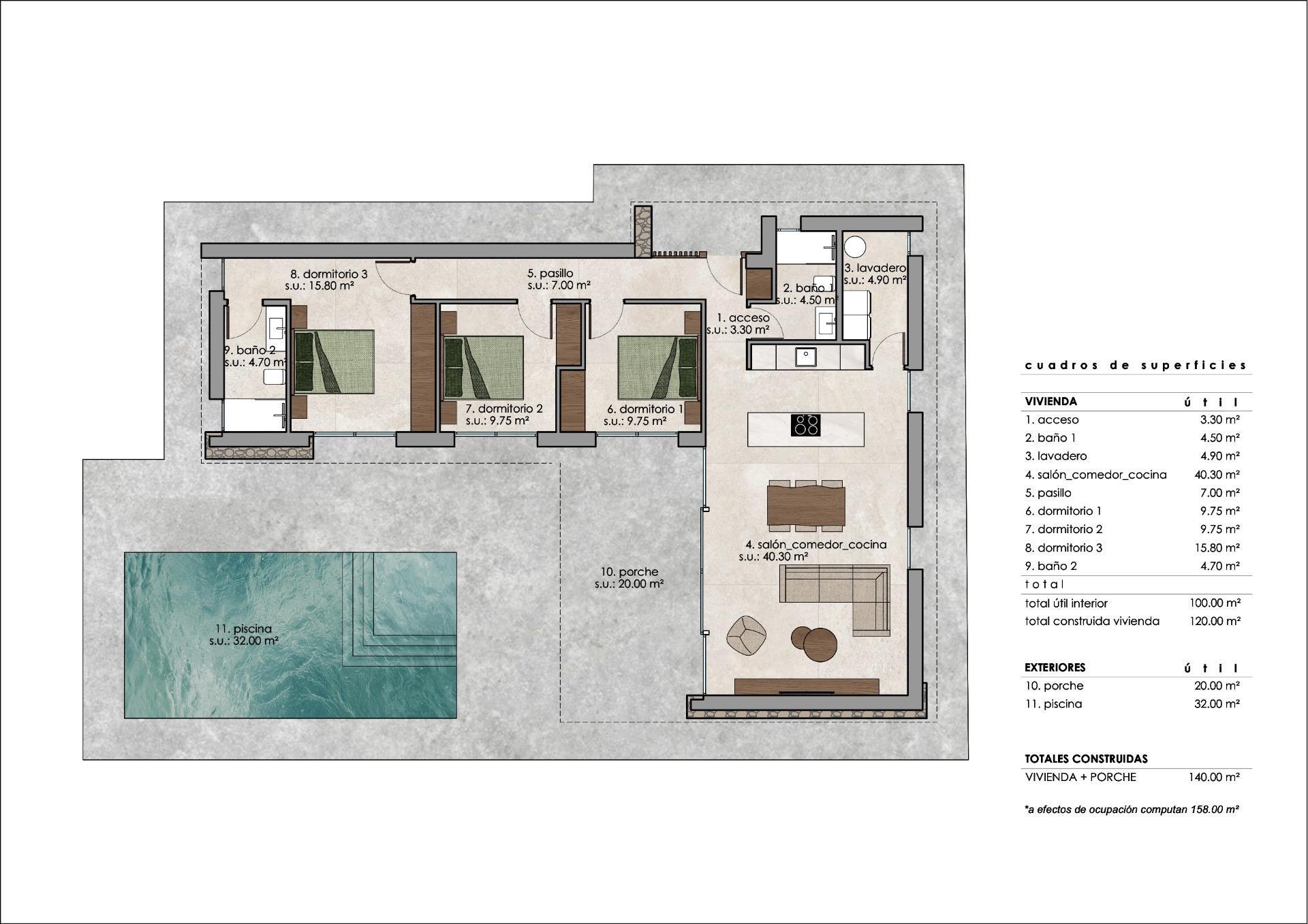 Venta de villa en Pinoso