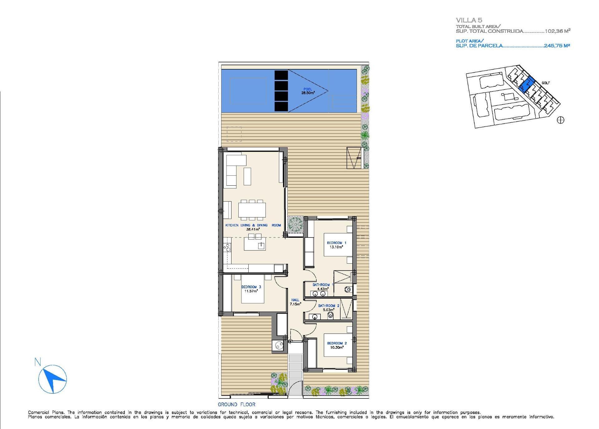 Venta de villa en Los Alcazares