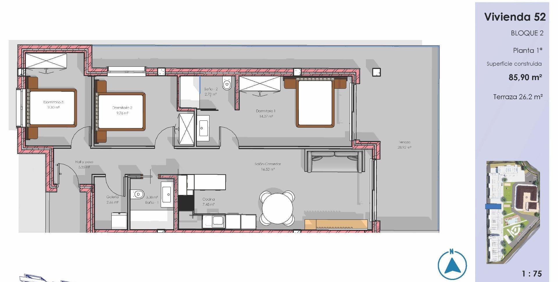 Venta de apartamento en Guardamar del Segura