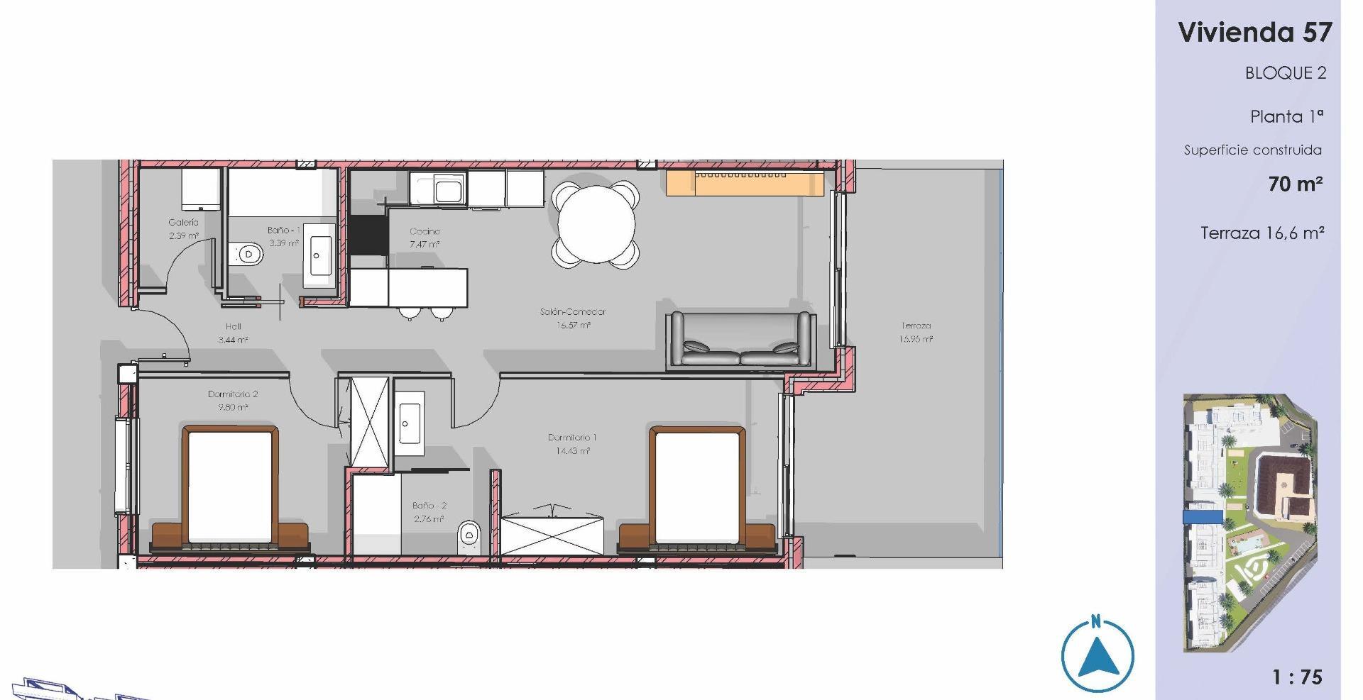 Venta de apartamento en Guardamar del Segura
