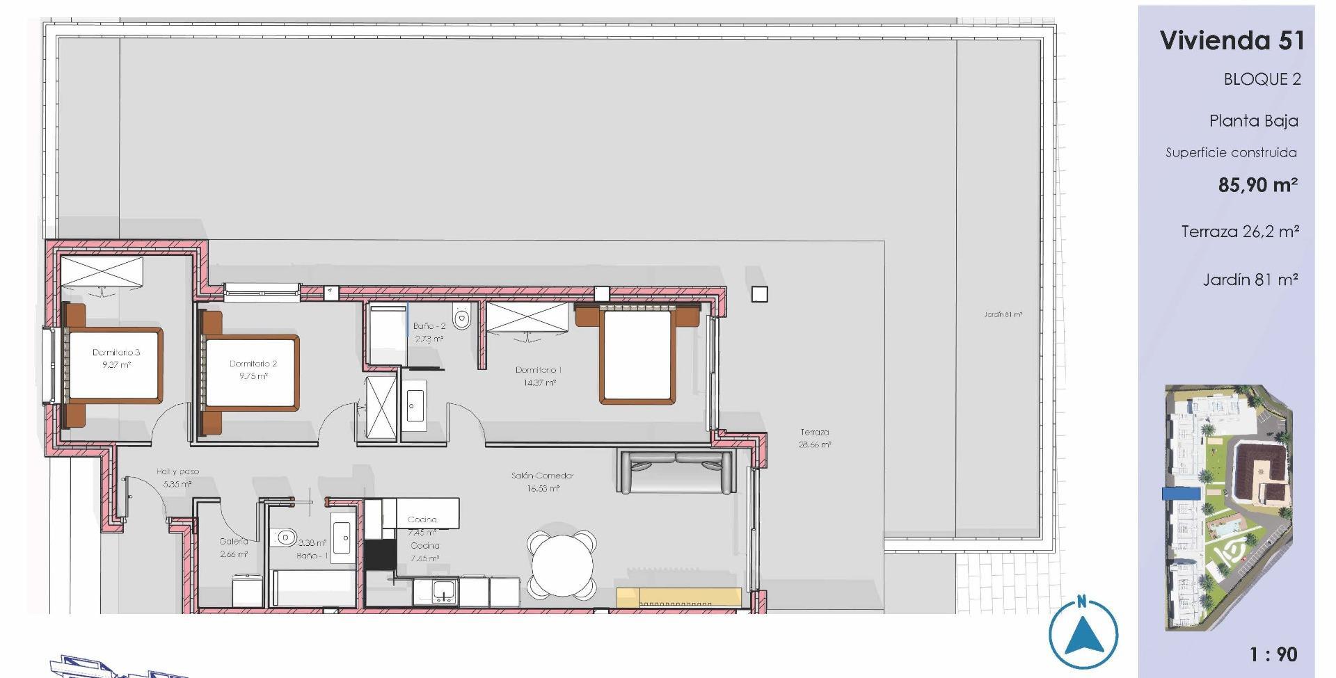 Venta de apartamento en Guardamar del Segura