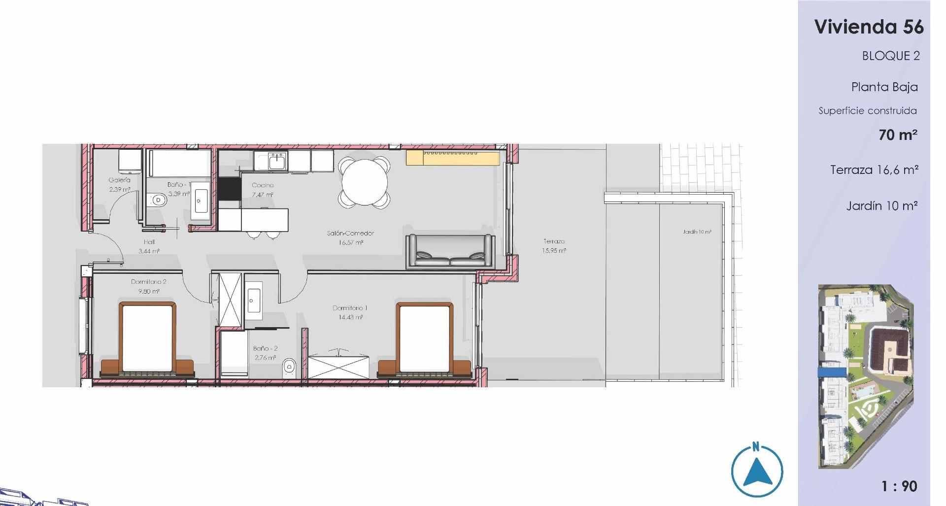 Venta de apartamento en Guardamar del Segura