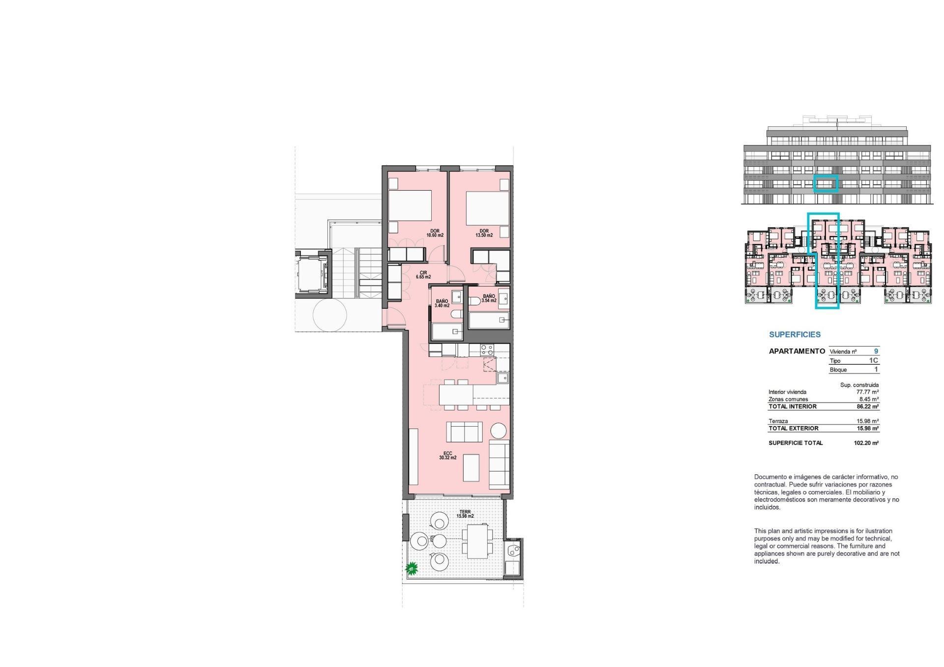 Venta de apartamento en Torre Pacheco