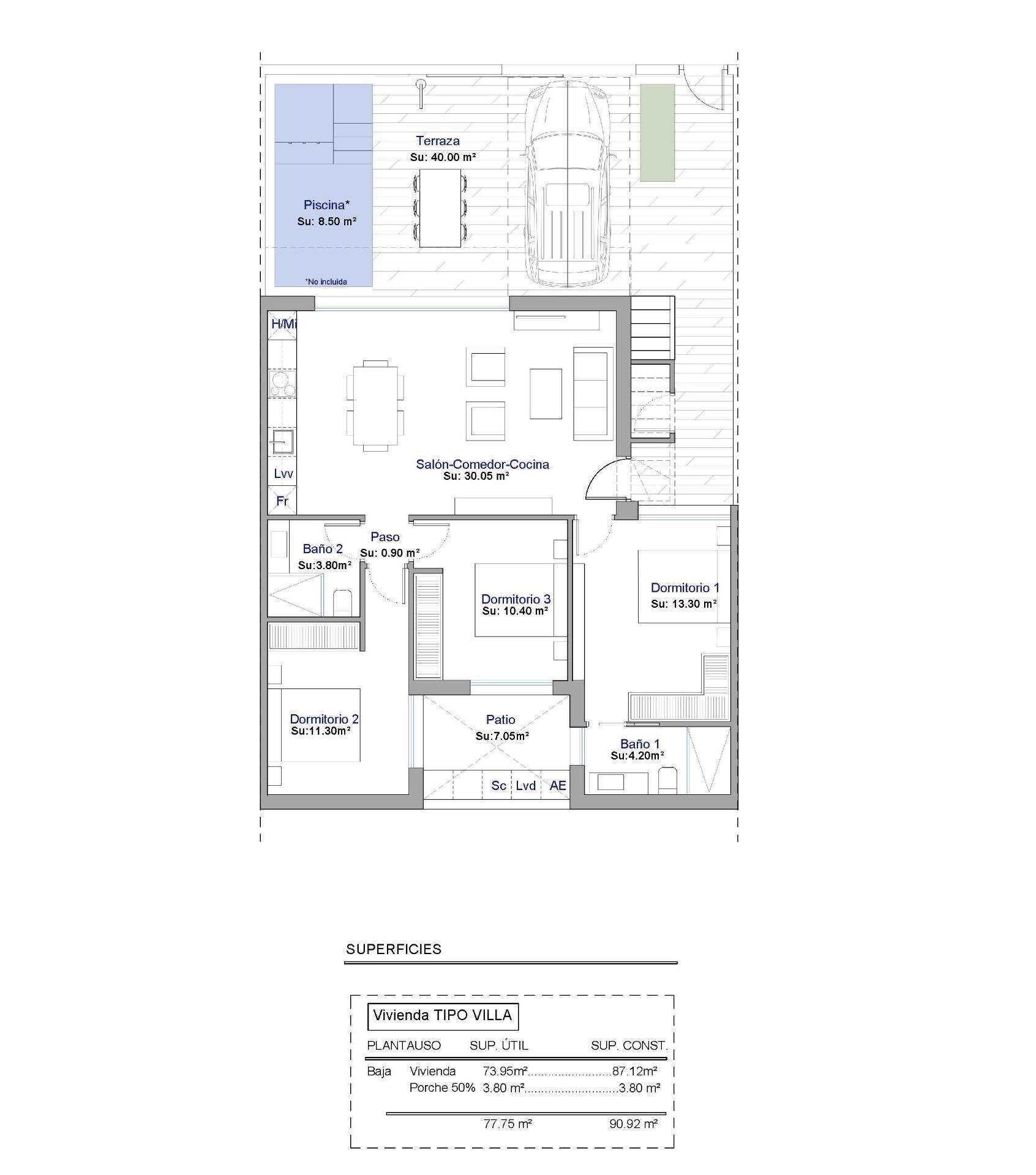 Venta de piso en Alhama De Murcia