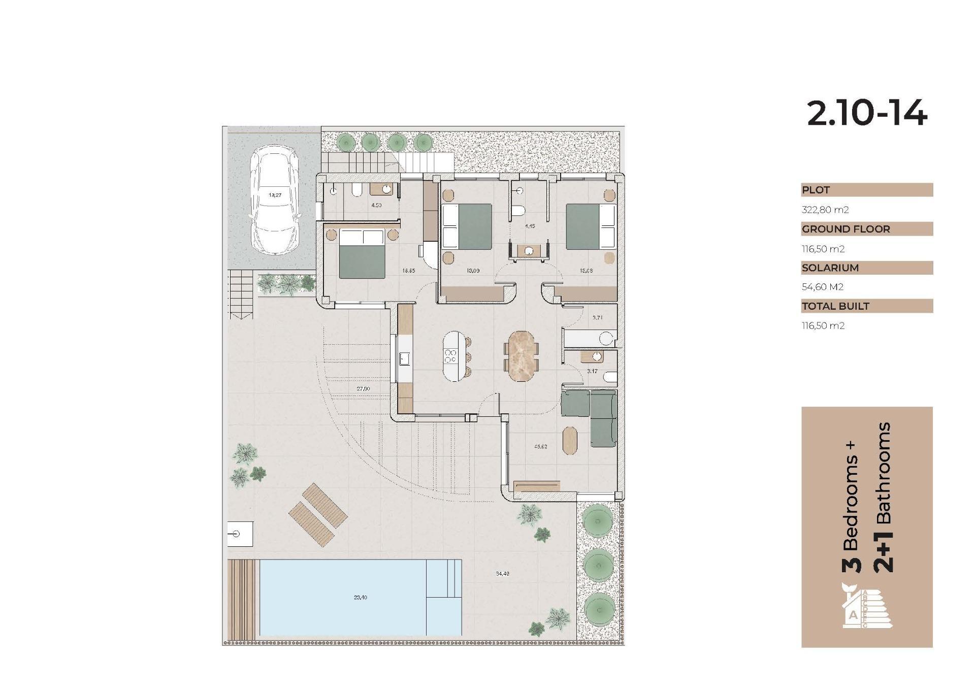 Venta de villa en Algorfa